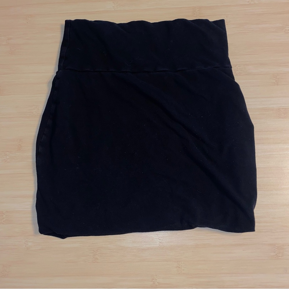 Lily White Black Mini Skirt Womens Small Stretch USA Made Y2K Pencil Whimsigoth